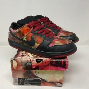 2005 Nike Dunk Low Pro SB Pushead 1 Sneakers 313233-001 Men’s Shoe size 13 Red